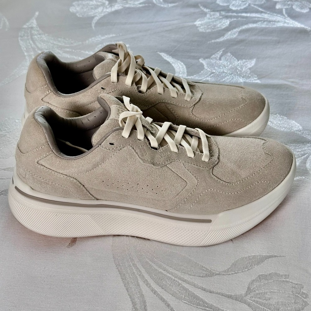 AHNU Sequence 1.1 Size (9.5) Womens Suede Low Oatmeal Comfort Sneaker